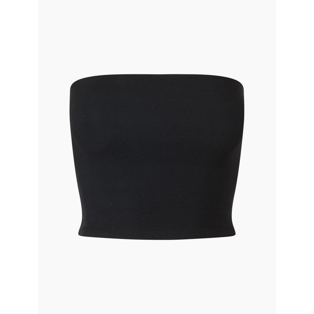 TINGOAN® - Áo quây ngực dáng ống không đệm thun trơn croptop đen TUBE TOP/ BL