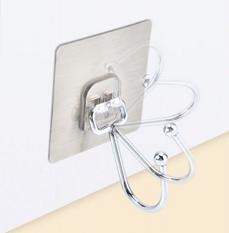 Móc treo đồ gắn tường thiết kế trong suốt siêu dính chất lượng cao