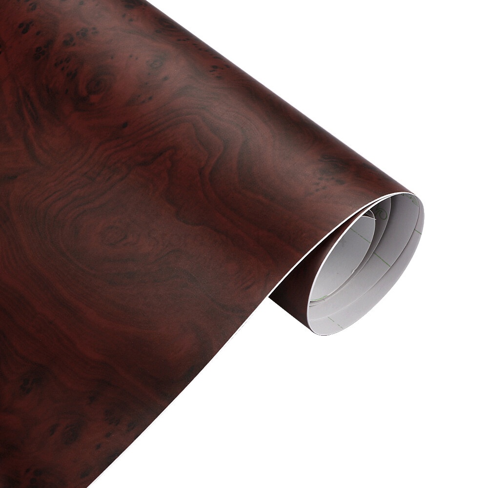 Miếng Dán Họa Tiết Vân Gỗ Bằng PVC Tự Dính 10/30*100cm Trang Trí Nội Thất Xe Hơi