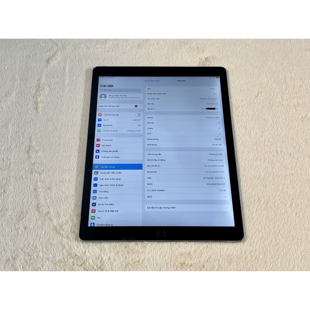 Máy tính bảng Apple iPad pro 12.9 inch gen 1 dung lượng 128GB bản 4G | BigBuy360 - bigbuy360.vn