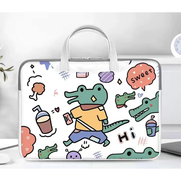Túi đựng máy tính xách tay 13.3/14.1/15.6/16.1/17.3  inch in họa tiết hoạt hình dễ thương