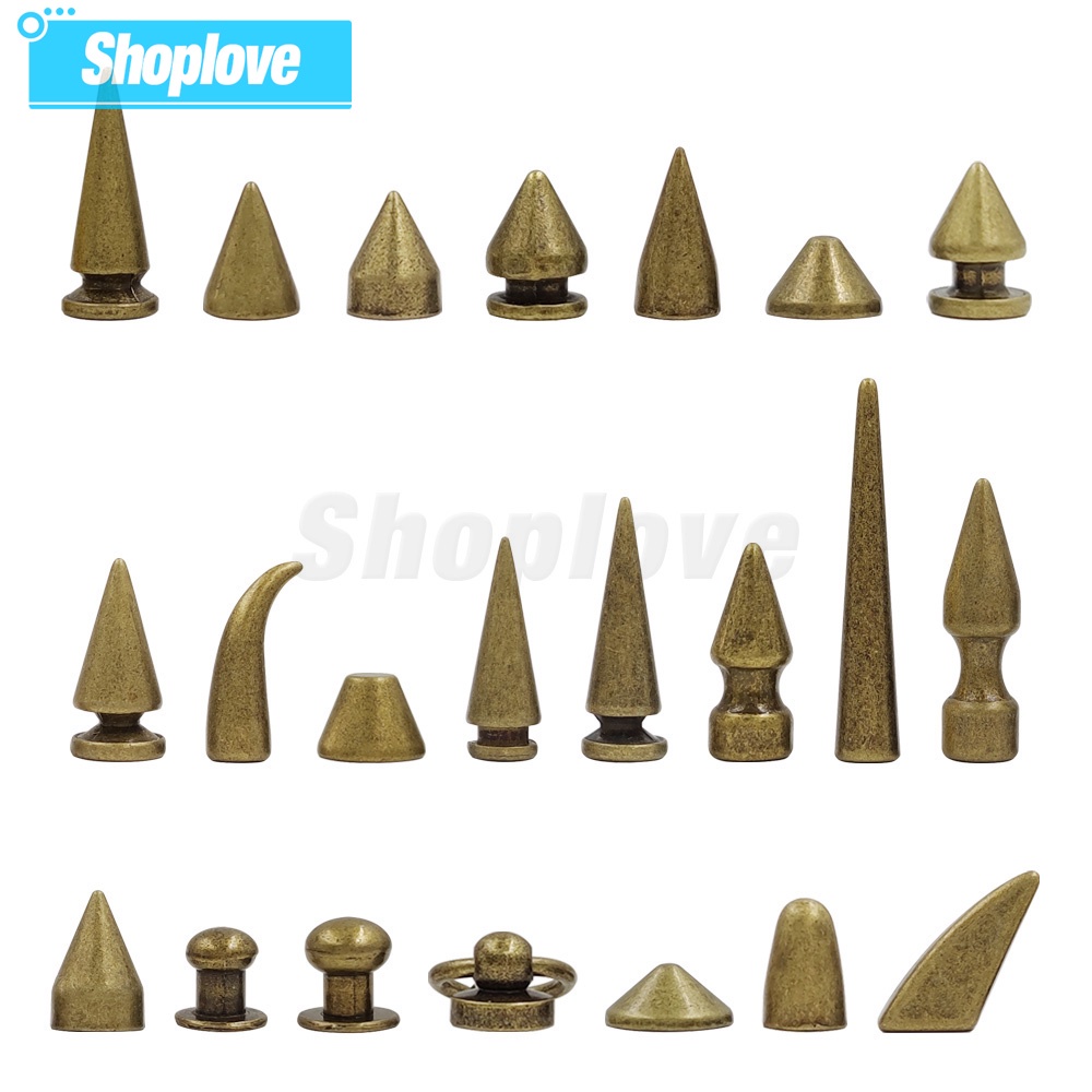 Set 50 Đinh Tán Bằng Đồng Dùng Để Làm Đồ Da diy