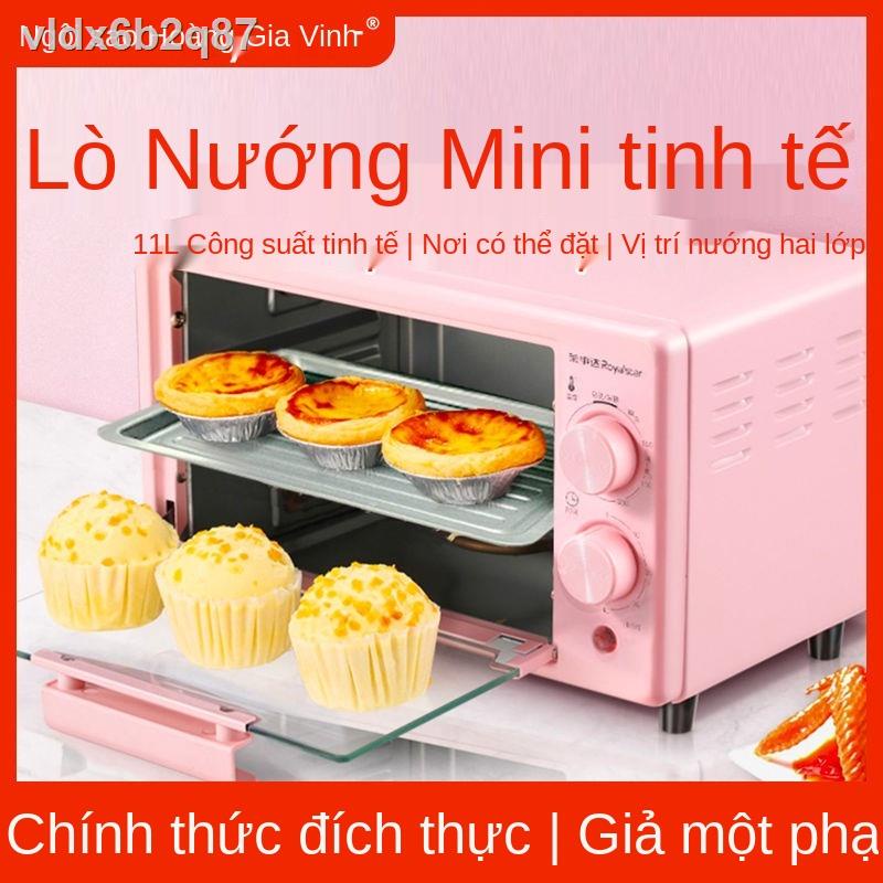 ✾✐✇Royalstar gia dụng nhỏ mini để bàn tự động hai tầng lò nướng điện nhỏ đa năng tự động làm bánh