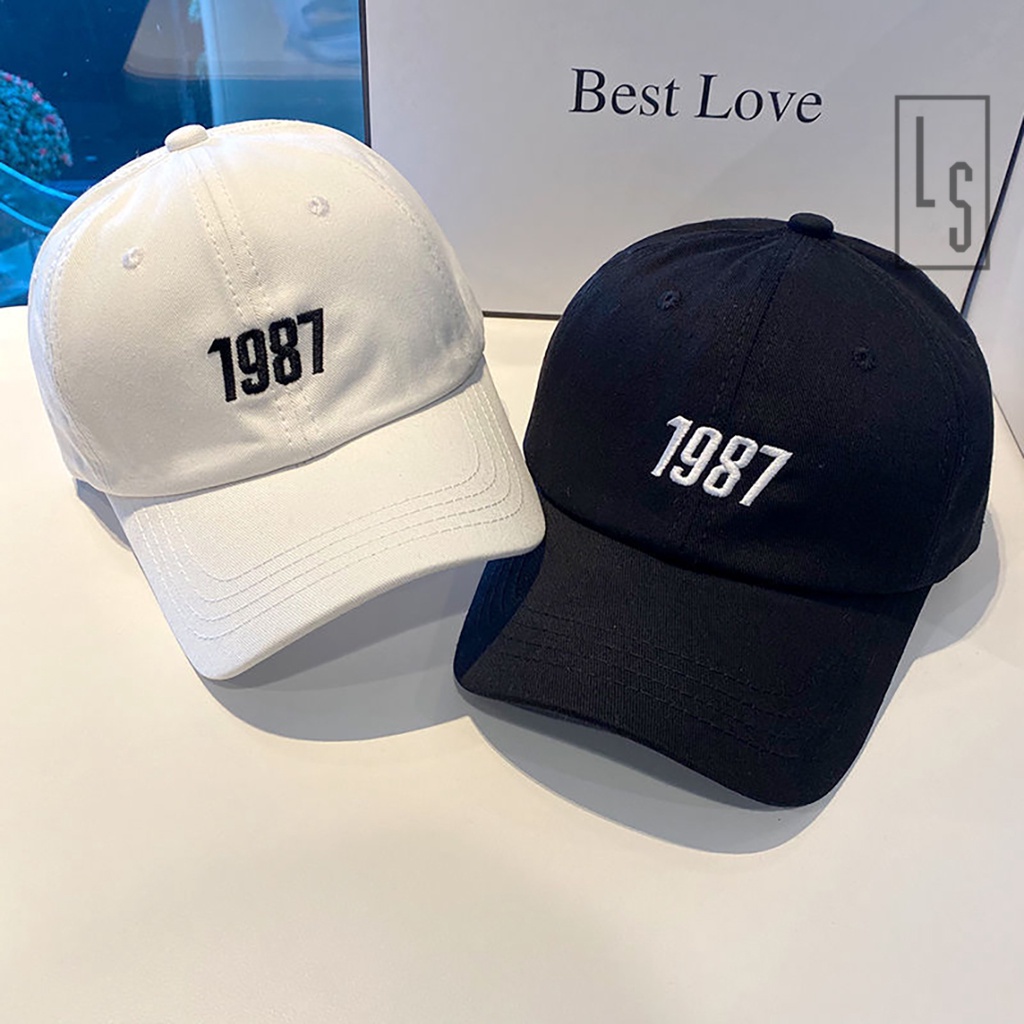 Nón Lưỡi Trai Thêu 1987 - Mũ Lưỡi Trai 1987 Màu Vintage