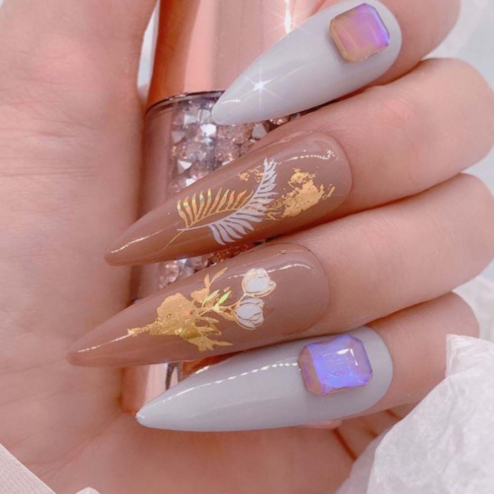 [Hàng mới về] Miếng dán trang trí móng tay nhiều kiểu tùy chọn 3D DIY độc đáo