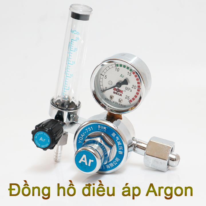 Đồng hồ khí Argon chuyên dùng cho máy hàn Tig