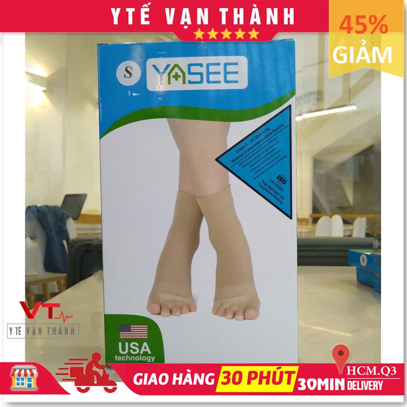 ✅ [Vớ Gót Chân - 1 Chiếc] Vớ Suy Giãn Tĩnh Mạch (Tất Y Khoa): YASEE (Công Nghệ Mỹ) - VT0462