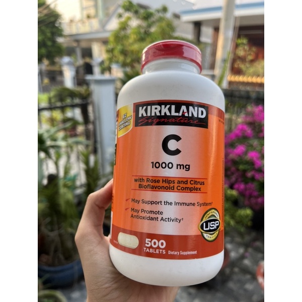 VITAMIN C KIRKLAND Signature 1000 mg 500 Viên - Date 11/24 như hình