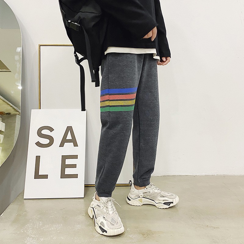 Quần Thể Thao Nam Form Dáng Baggy Bo Ống Chất Nỉ Đẹp Phối Kẻ Xu Hướng Thu Đông 2020 | BigBuy360 - bigbuy360.vn