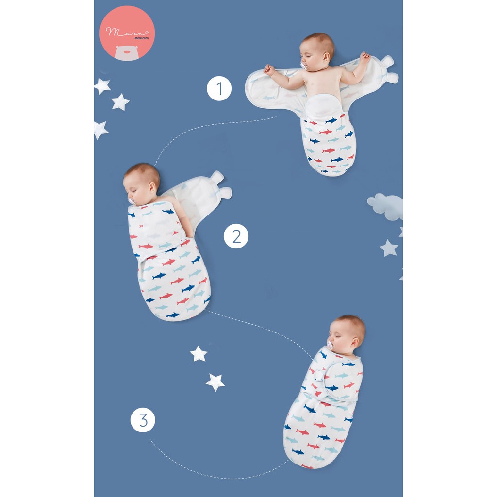 [Tặng ty giả] Khăn quấn swaddle CROWNED LOVE