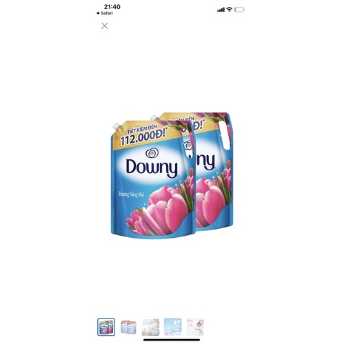 Nước xả vải Downy nắng mai 2,3lít