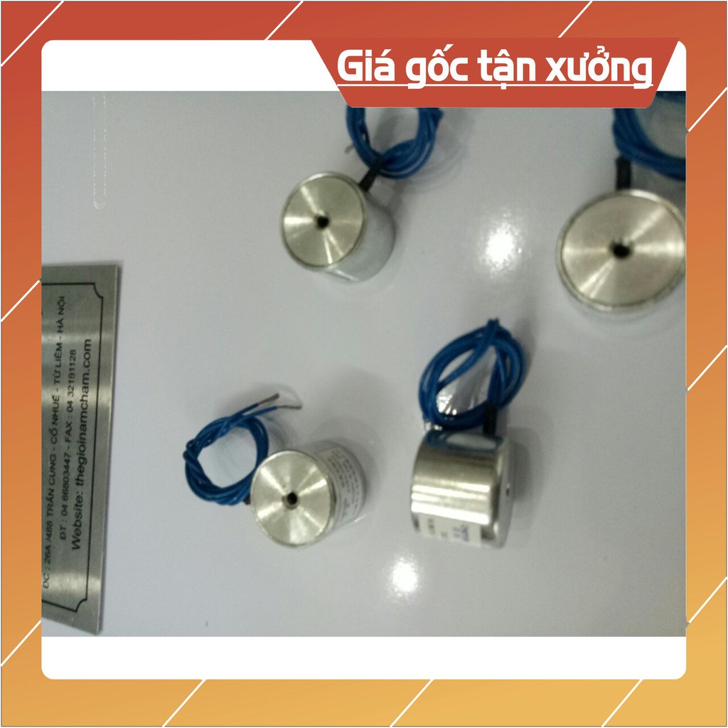 [Xả Kho] Nam châm điện 25N 2.5kg, Nam châm điện 12V,24V