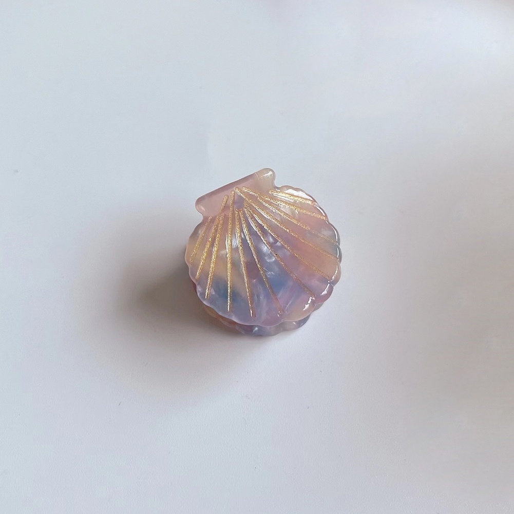 Kẹp Tóc Hình Vỏ Sò Bằng Nhựa Acrylic 1 Cái Cho Nữ