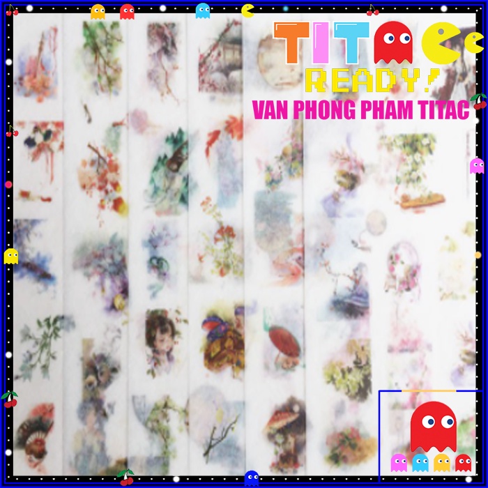 Bộ Sticker Giấy Dán  Họa Tiết Dễ Thương Tiện Dụng Cho Trang Trí Sổ Nhật Ký  Nhiều Mẫu ChọnVPP Sáng Tạo TTC