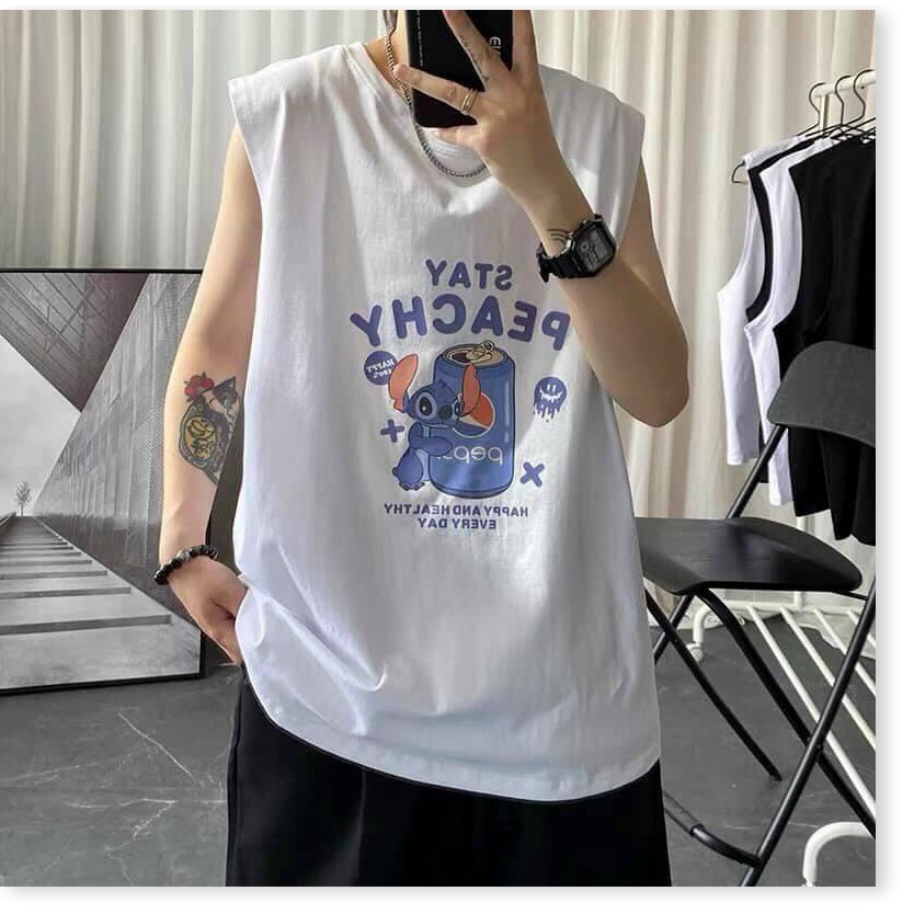 Áo thun ba lỗ NAM HOẠ TIẾT HOẠT HÌNH CỰC ĐẸP 2021 KME STORE