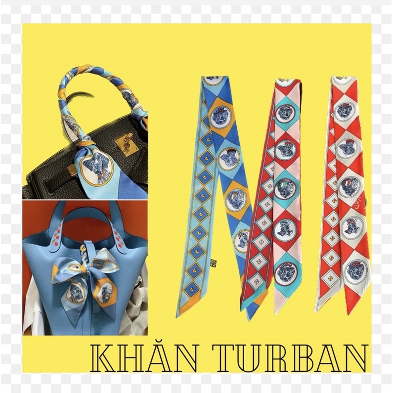 Khăn quấn túi xách in hình con vật nhiều mẫu