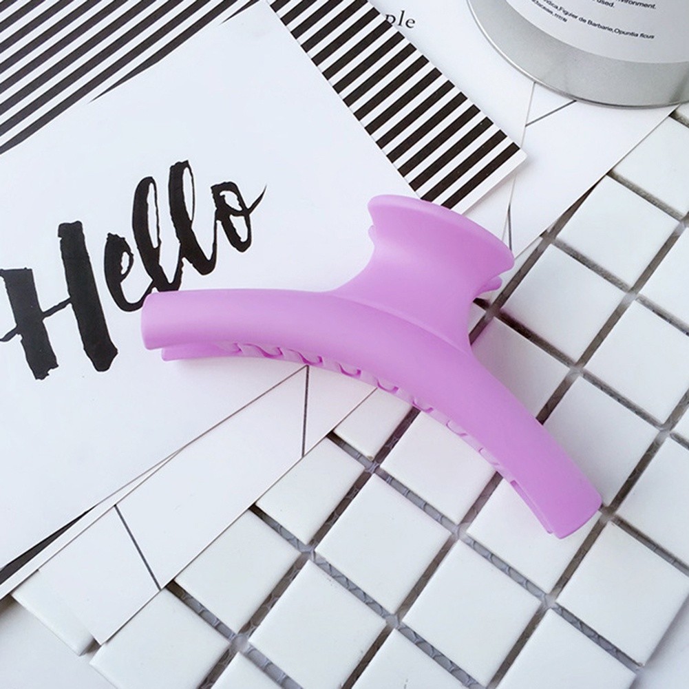 1 kẹp tóc càng cua màu trơn thời trang nữ tính