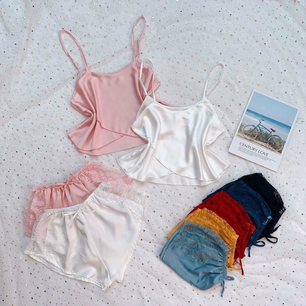 Đồ ngủ sexy, đồ ngủ 2 dây MOMISA08,chất lụa latin( lụa pháp) mềm mại,vải mềm mịn | BigBuy360 - bigbuy360.vn