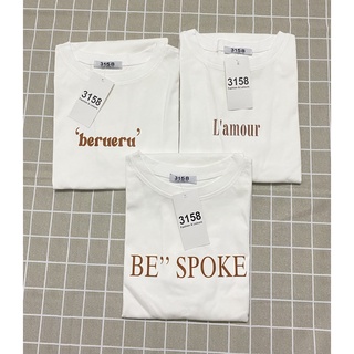 Áo trắng_áo thun phông tay lỡ form rộng 3158 chất cotton khô _bt