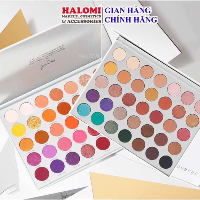 Bảng phấn mắt Morphe Jaclyn Hill Palette 35 ô chuẩn màu makeup chính hãng HALOMI Fullbox