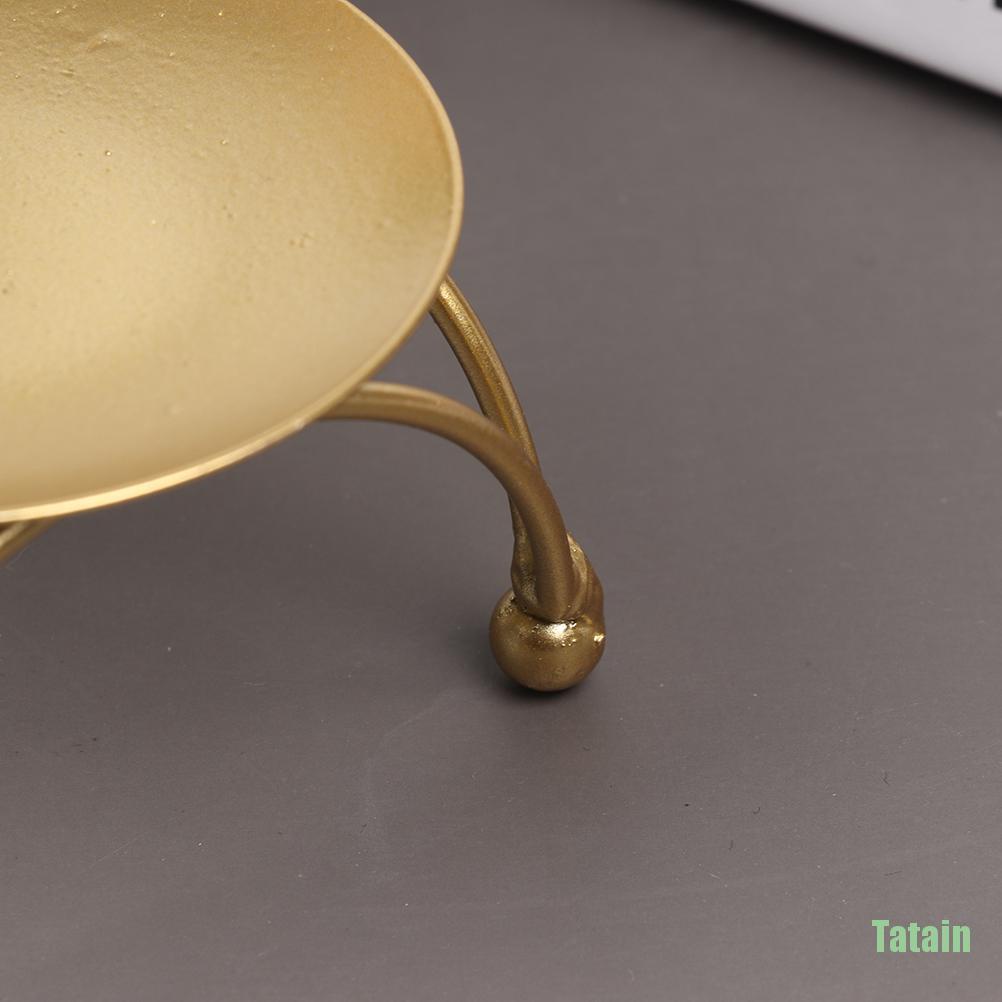 Giá đỡ đèn cầy bằng sắt màu vàng phong cách thời trang Bắc Âu sáng tạo