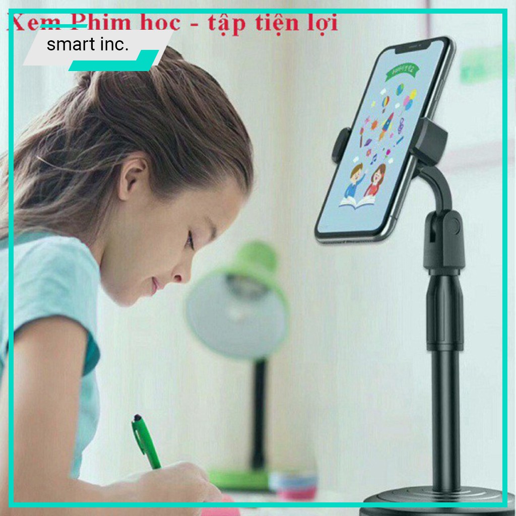 Kẹp Chân Đế Ipad Smartphone Coi Xem Phim Chơi Game Livestream Giá Khung Đỡ Điện Thoại Để Bàn Chụp Hình Ảnh