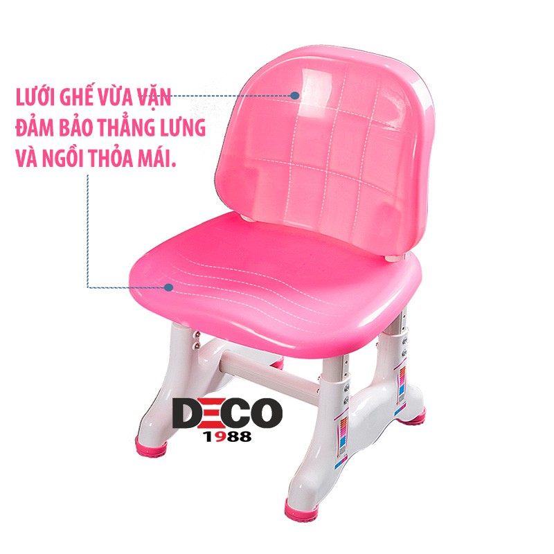 Bàn ghế thông minh chống gù chống cận cho học sinh kích thước lớn 52 x 80cm - Tặng kèm đèn LED cảm ứng chống cận | BigBuy360 - bigbuy360.vn