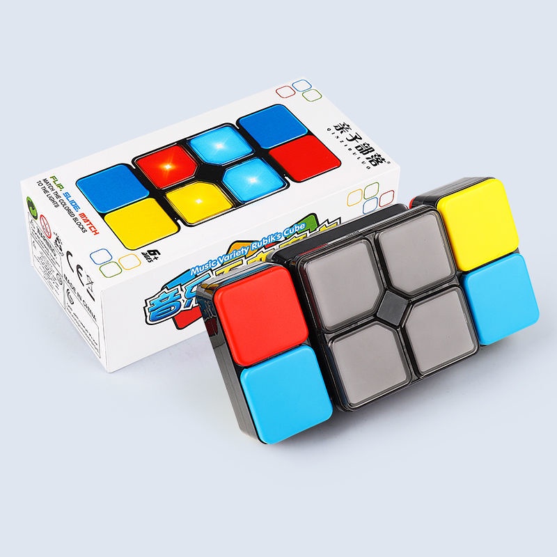 Đồ Chơi Khối Rubik Ma Thuật Có Nhạc Giúp Giảm Căng Thẳng Không Dùng Pin Cho Trẻ Em