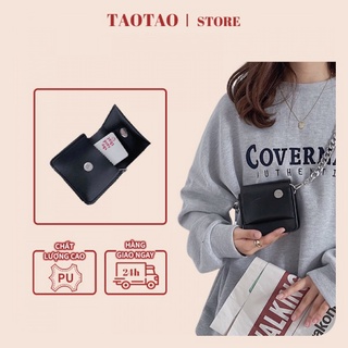 túi đeo chéo mini dáng vuông nhỏ phối dây xích phong cách Hàn Quốc cá tính sành điệu cho nữ
