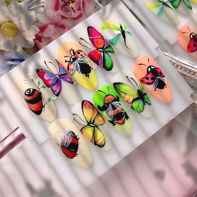 Bộ 15 Cọ Vẽ Móng, Cọ Vẽ Móng Dành Cho Học Viên