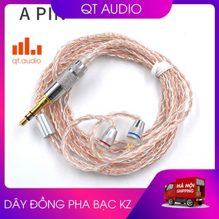 Dây đồng pha bạc Kz,dây thay thế cho tai nghe kz,zs3,zs5,zst,as10,ba10