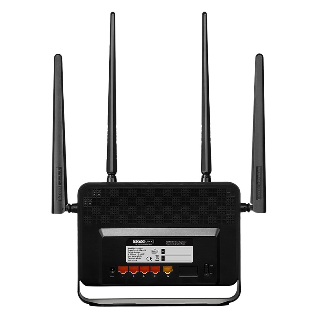 [Mã 154ELSALE2 giảm 7% đơn 300K] Bộ phát Wifi TOTOLINK Băng Tần Kép A950RG- Hàng chính hãng