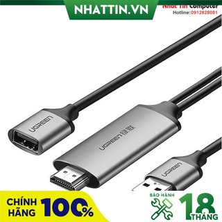 Cáp HDMI cho điện thoại, máy tính bảng cổng lightning, USB type-C... chính hãng Ugreen 50291