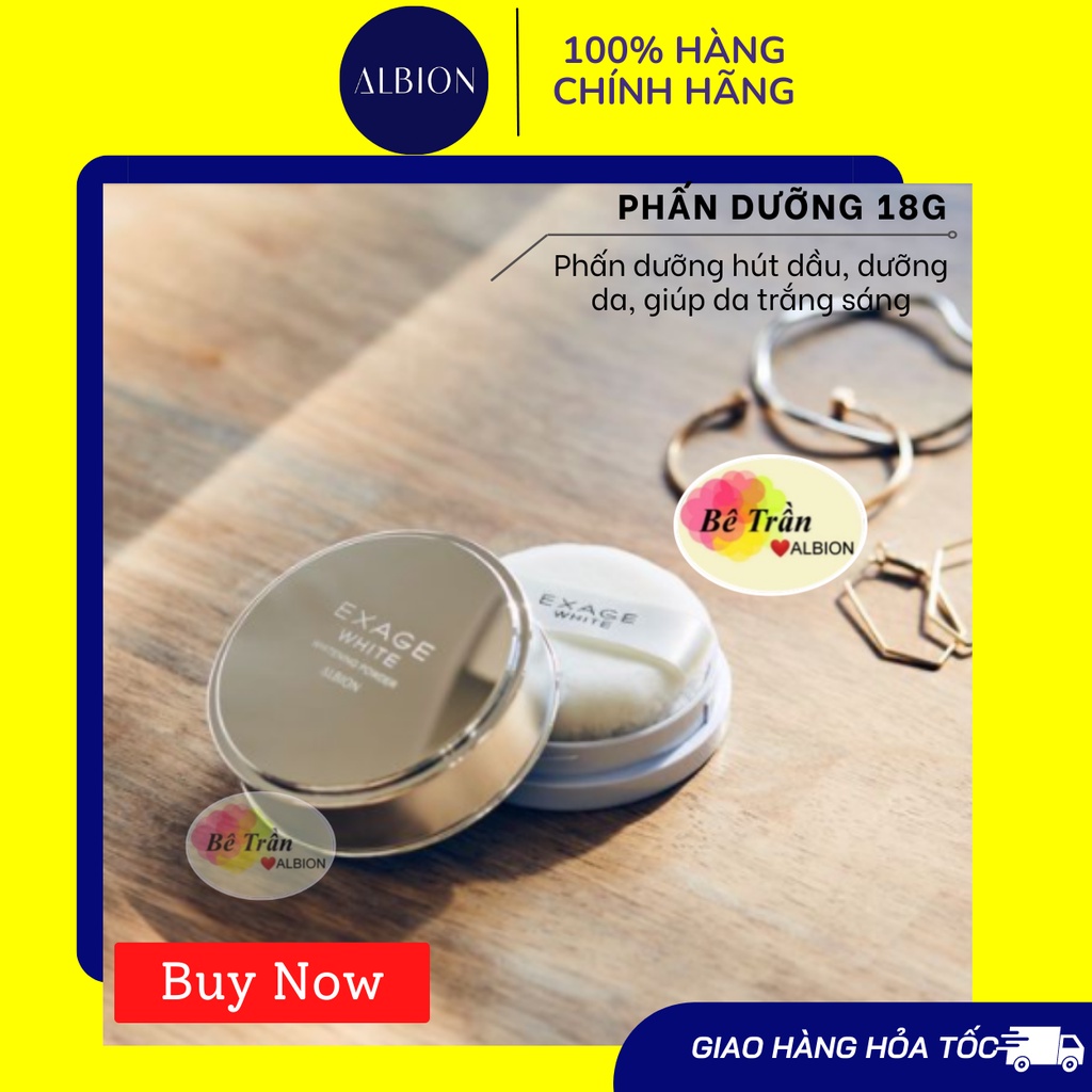 Phấn dưỡng trắng da hút dầu Exage White Whitening Powder 18g (Auth 100%, kèm bill mua từ hãng)