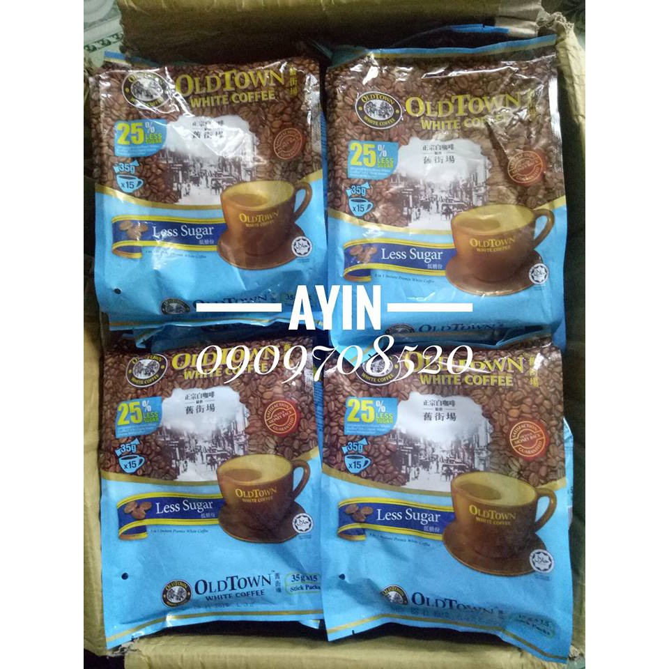Cà phê trắng OldTown Less Sugar Malaysia - Gói lẻ uống thử | BigBuy360 - bigbuy360.vn