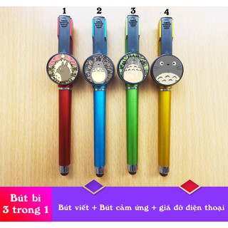 Bút Totoro 3 trong 1 (bút viết+bút cảm ứng+giá đỡ điện thoại)