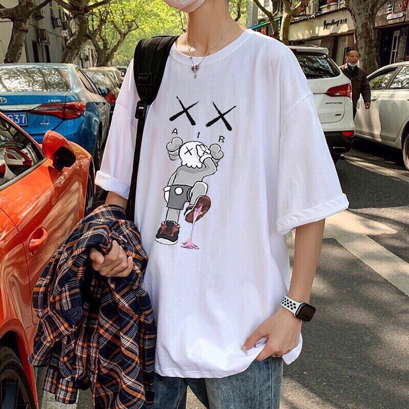 Áo thun nam nữ unisex tay lỡ XX Air, áo phông cotton form rộng oversize streetwear