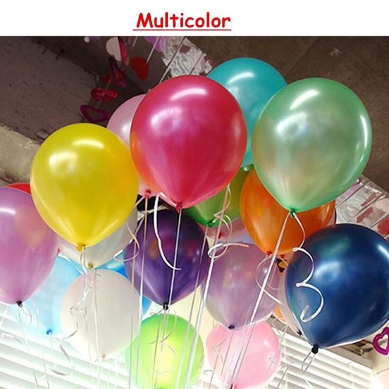 Set 50 Bong Bóng Cao Su 10 Inch Trang Trí Tiệc Sinh Nhật