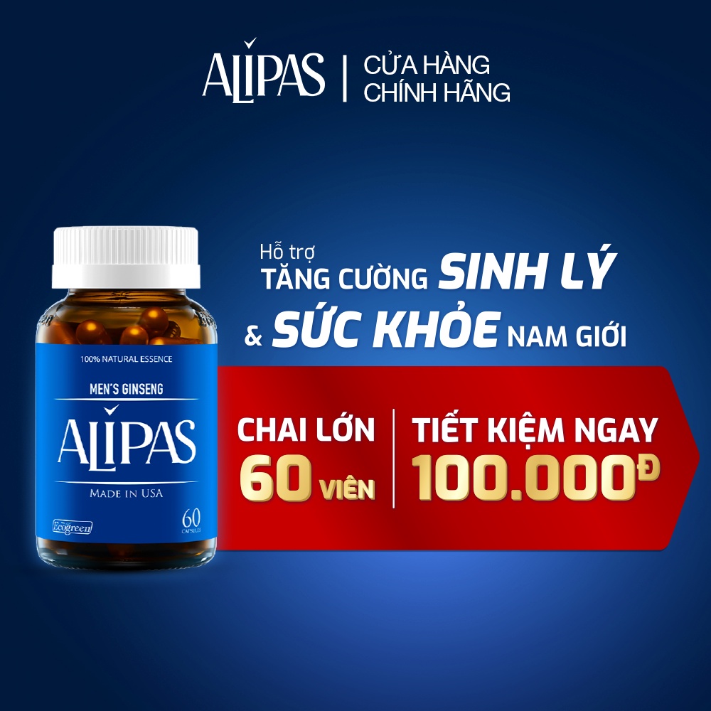 Viên uống ALIPAS tăng cường sinh lý nam (60 viên)