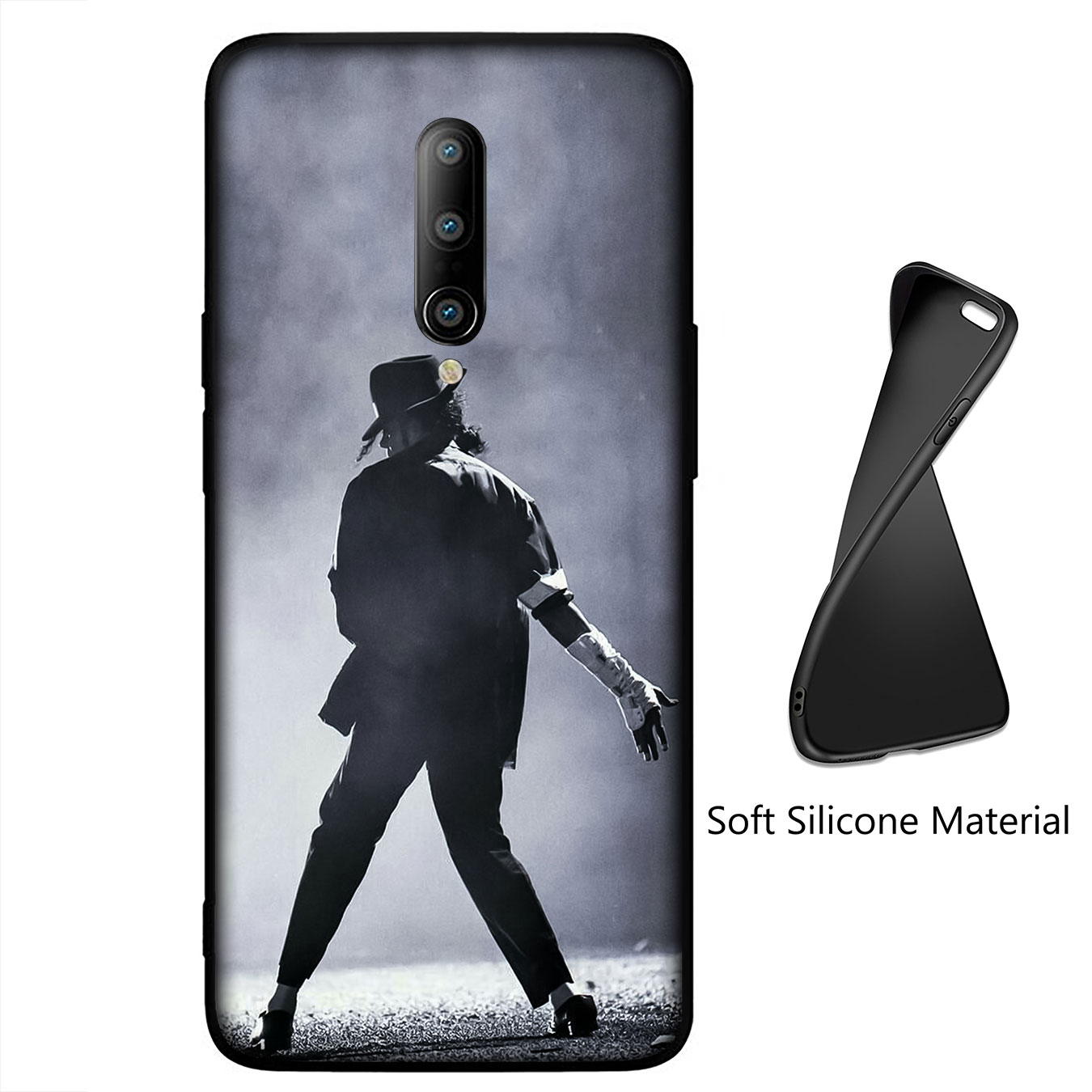 iPhone 12 Mini 11 Max Pro SE 2020 XR Phone Case Soft Silicone Casing Michael Jackson