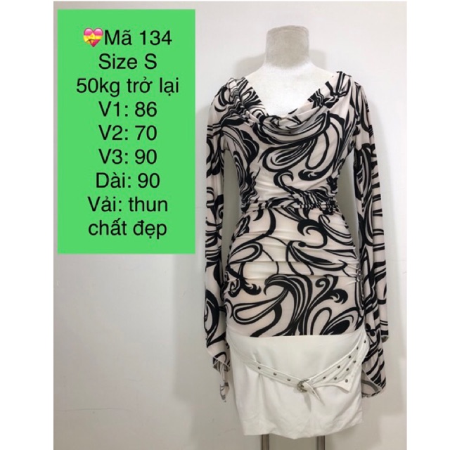 [DSN133136] Đầm thun Nhật size 50-63kg