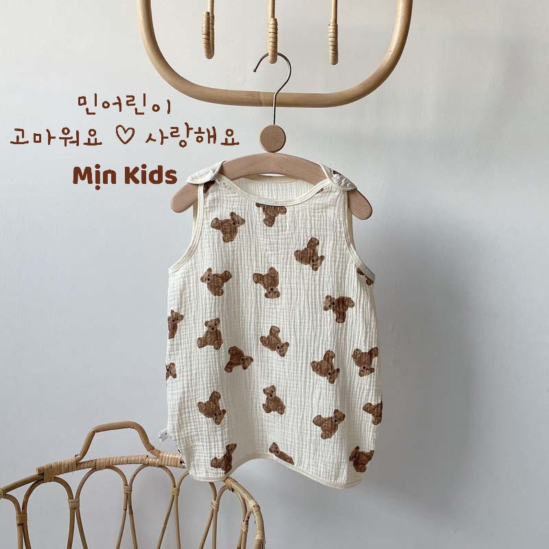 Túi Ngủ Xô Muslin Giữ ấm bụng cho bé