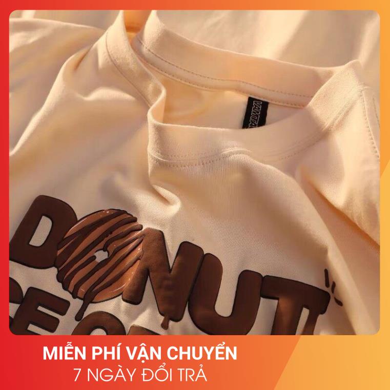 Áo Thun Bánh Donut 3158 24AP Nữ [FREESHIP]  Phông form rộng tay lỡ in hình phong cách vintage cá tính Ulzzang