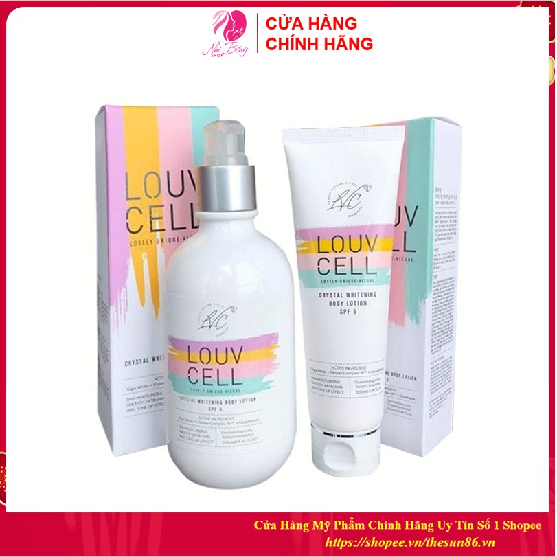 [Hàng Auth] Kem dưỡng trắng da - Kem dưỡng thể Body LOUV CELL chuẩn Hàn quốc 120ml / 250ml [ Cam Kết Hàng Chính Hãng]