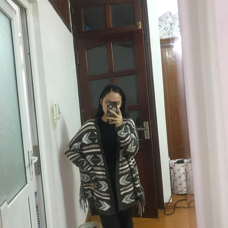 Áo len cardigan thổ cẩm freesize | BigBuy360 - bigbuy360.vn