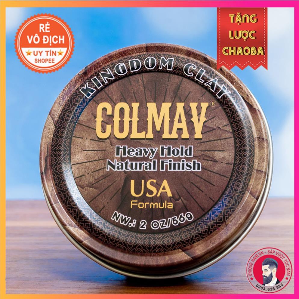 [CHÍNH HÃNG STORE HÀ NỘI] Sáp Vuốt Tóc Colmav Clay Kingdom 56g