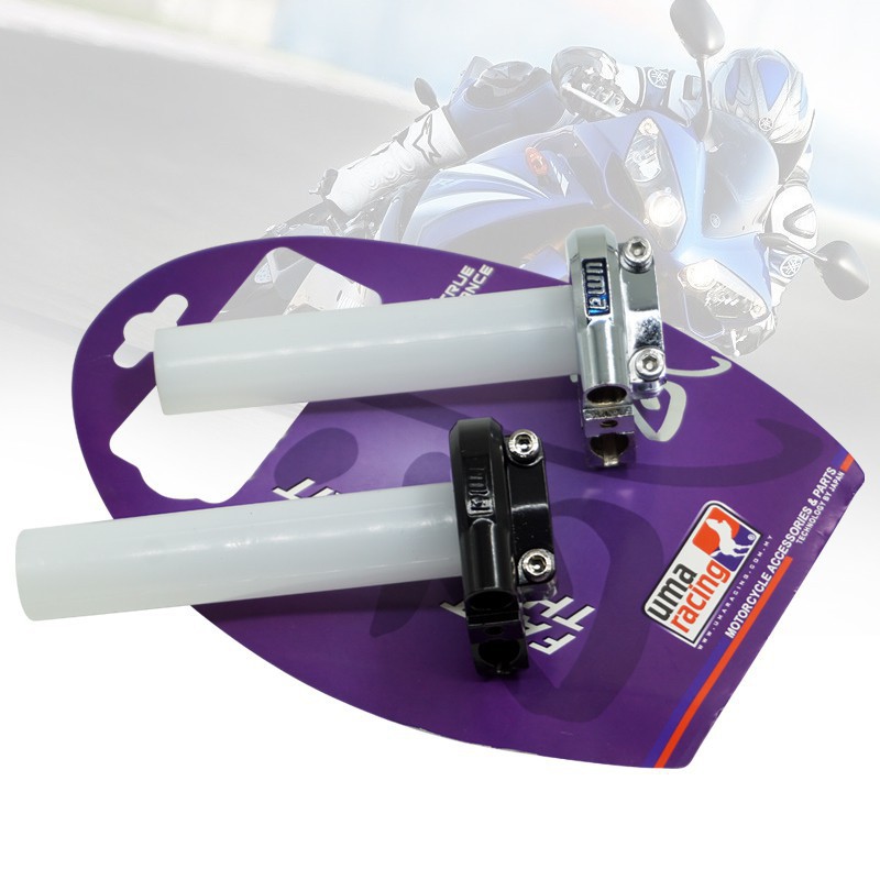 Y15ZR NVX155 RS150 Uma Racing Tay ga nhanh Đen / Chrome