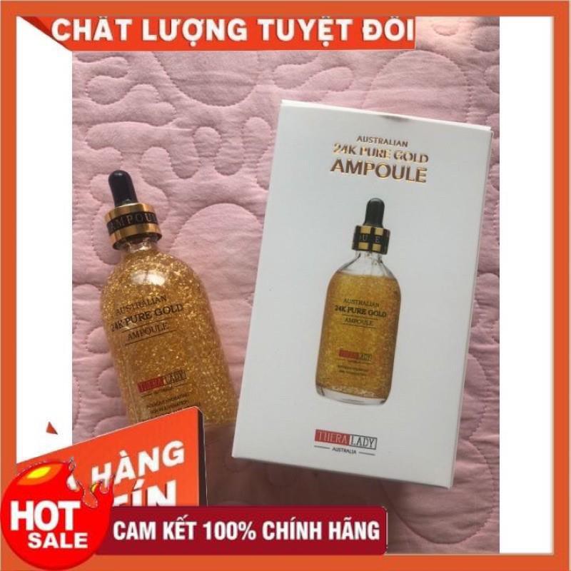 Serum Australia 24k Pure Gold Ampoule 100ml, Serum Tinh Chất Vàng 24k Cao Cấp Thera Lady Úc