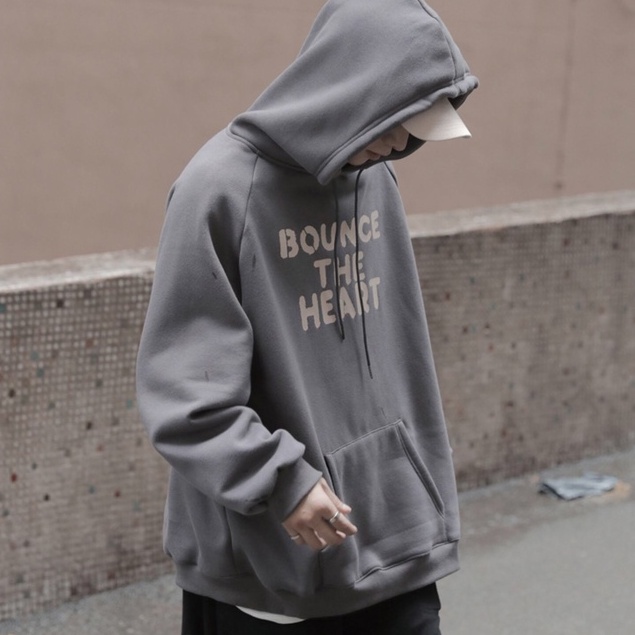 Áo khoác nỉ bông cotton dày mịn - hoodie form rộng unisex Bounce - 2N Unisex