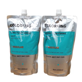 Cặp Thuốc ép tóc Colorking hydro acid căn thời gian 1000ml
